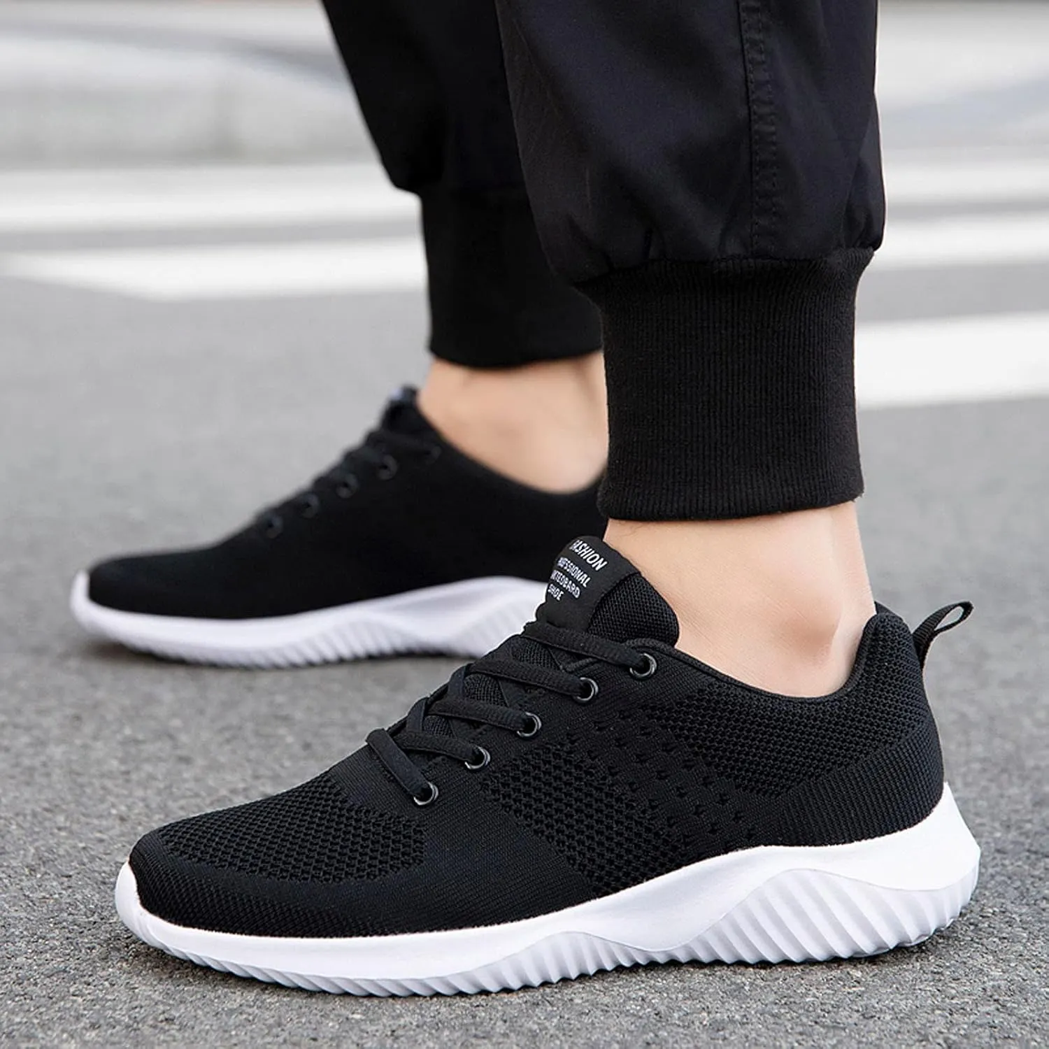 Men Slip on Walking Shoes Comfortable Memory Foam Breathable Fashion Sneakers Non Slip Arch Support Vacation Training Gym Shoes Wide Width