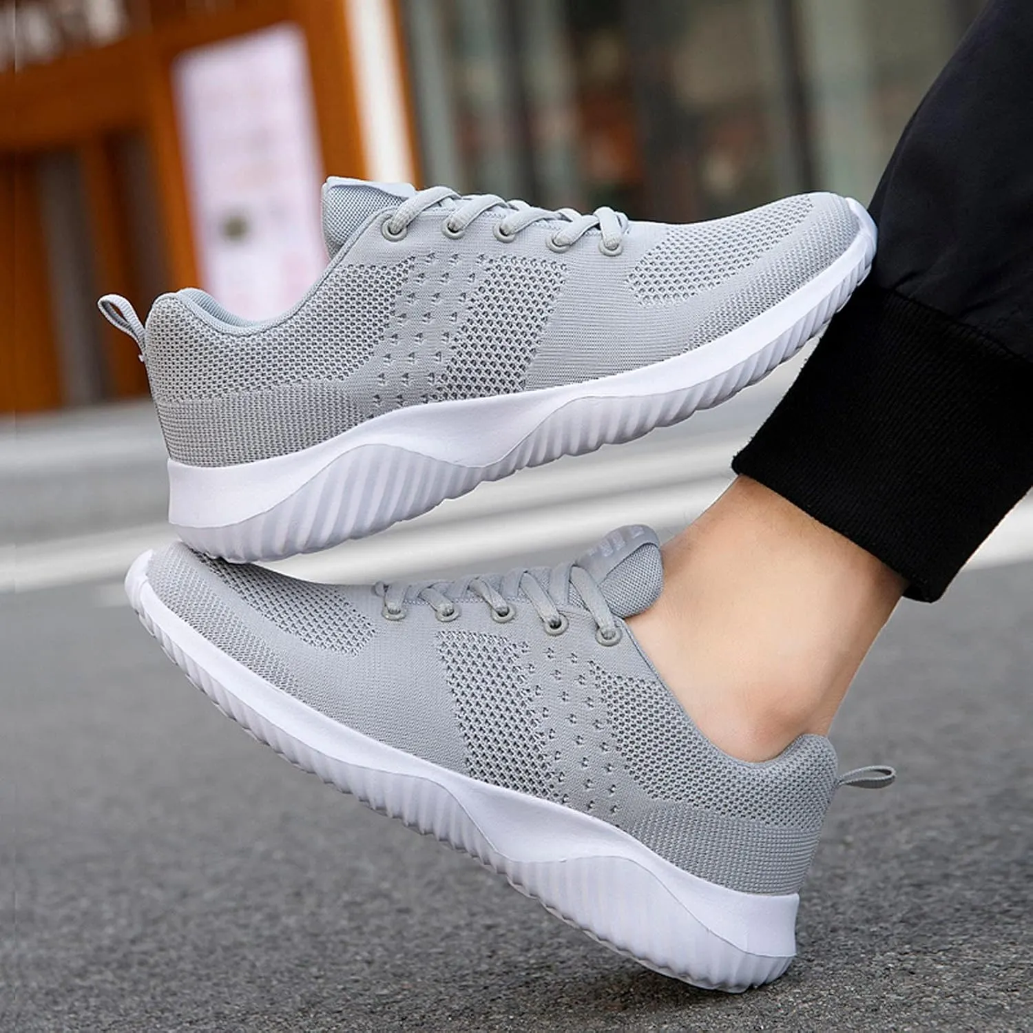 Men Slip on Walking Shoes Comfortable Memory Foam Breathable Fashion Sneakers Non Slip Arch Support Vacation Training Gym Shoes Wide Width