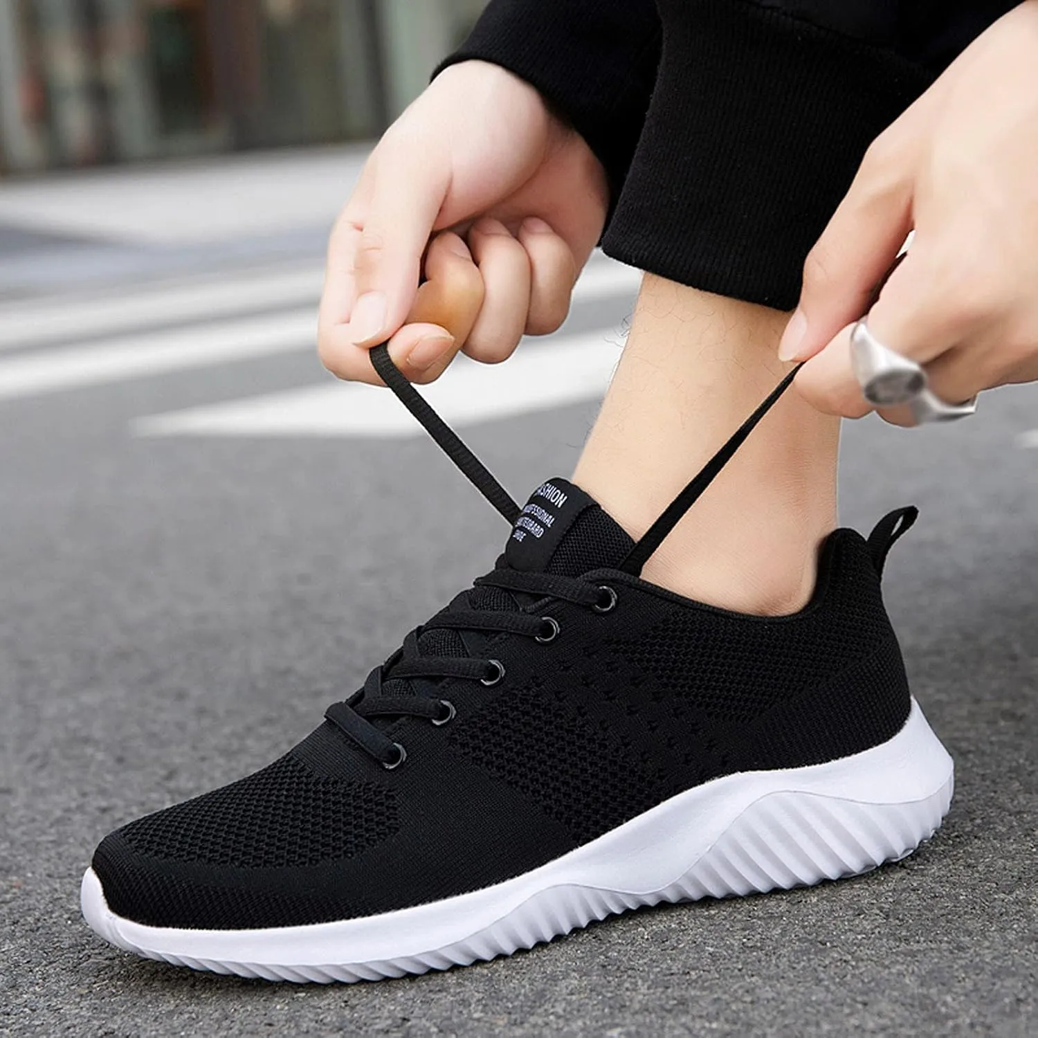 Men Slip on Walking Shoes Comfortable Memory Foam Breathable Fashion Sneakers Non Slip Arch Support Vacation Training Gym Shoes Wide Width