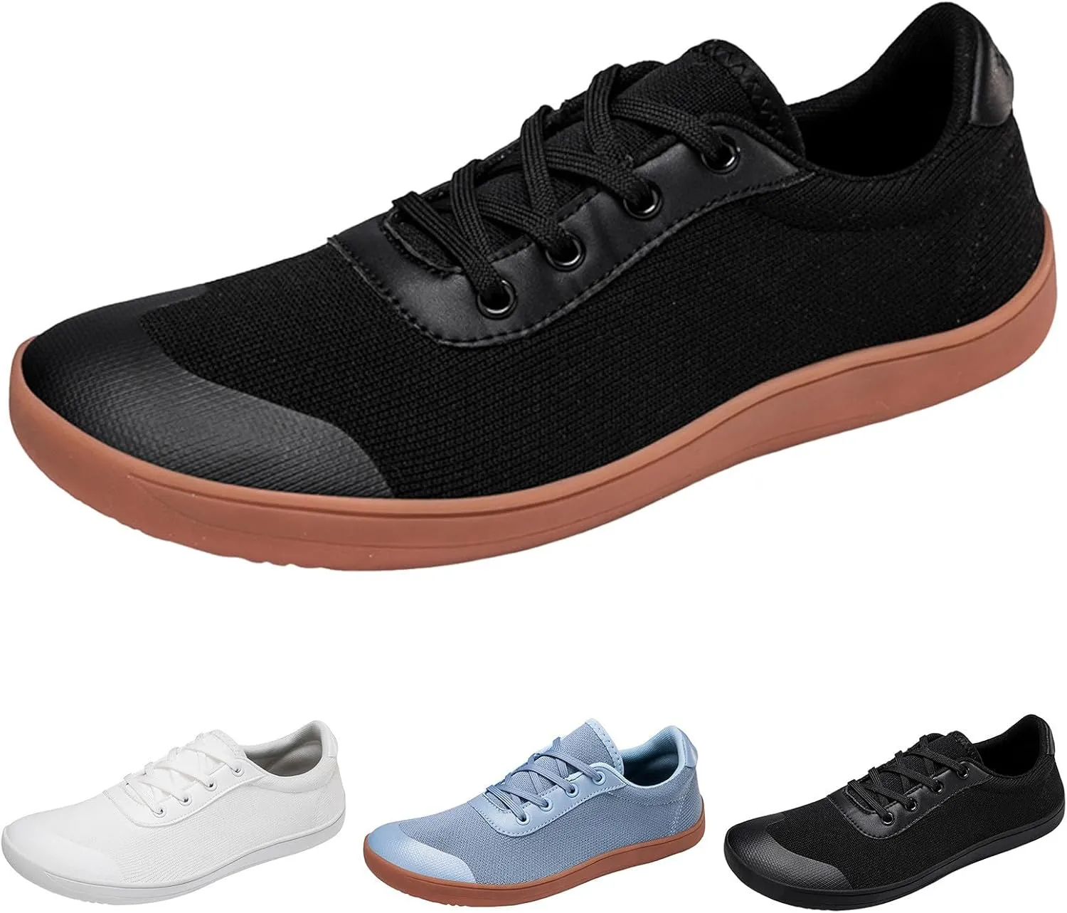 Men Slip on Walking Shoes Comfy Knitted Memory Foam Breathable Fashion Sneakers Non Slip Arch Support Vacation Training Gym Shoes Wide Width