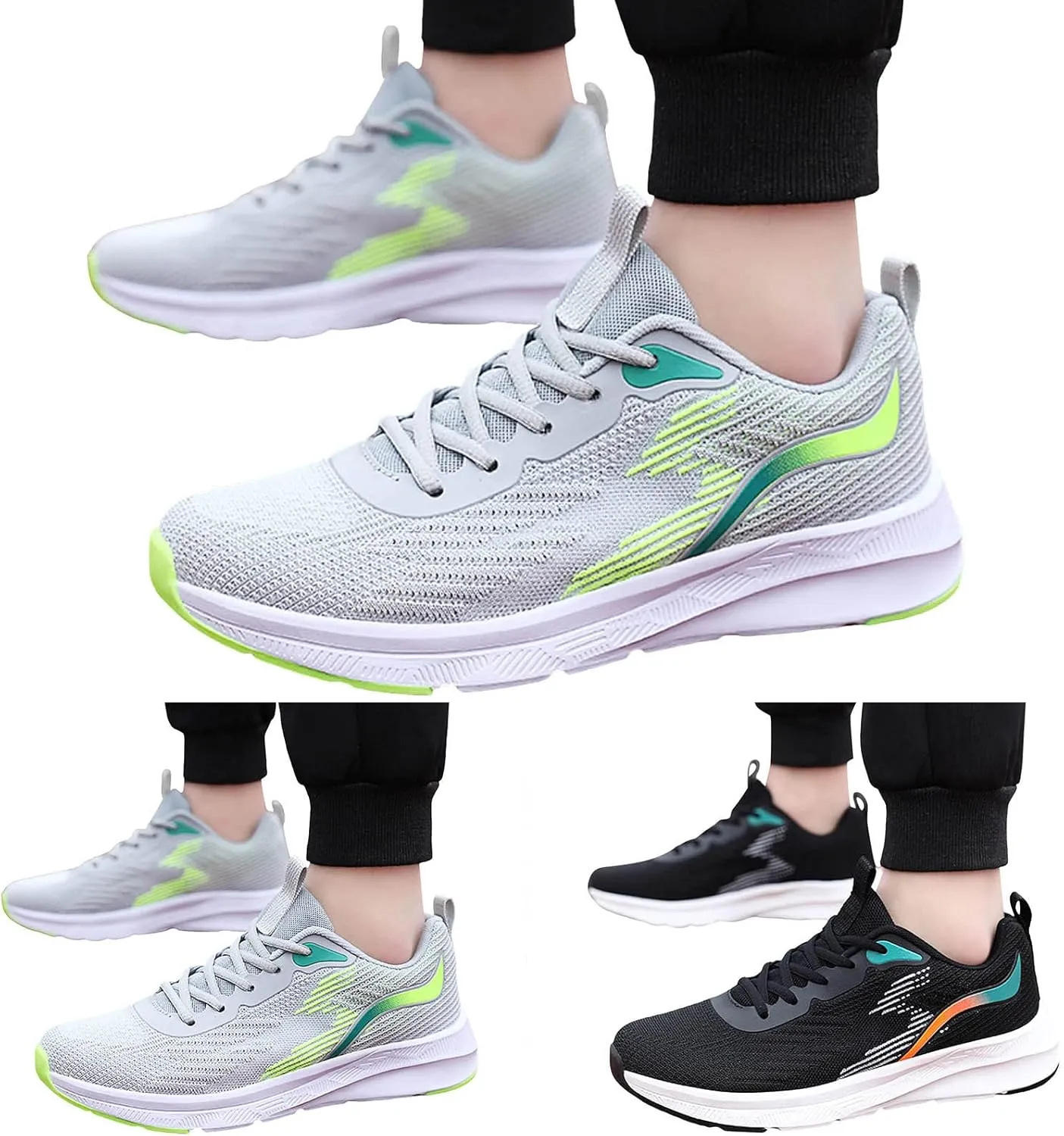 Men Sports Shoes Fashion Summer New Pattern Mesh Breathable and Comfortable Flat Bottom Non Sneaker Crease Shield Men