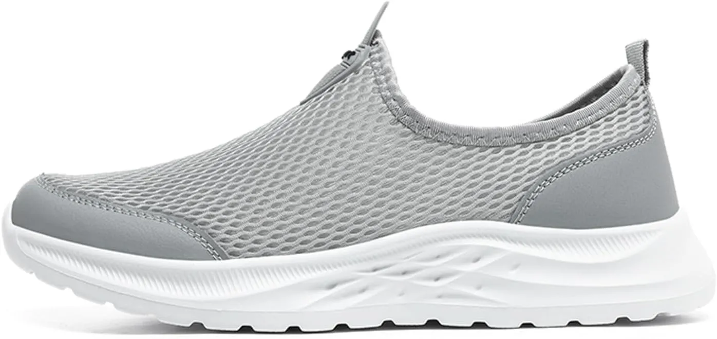 Men Sports Shoes Fashionable New Pattern Mesh Hollow Breathable Comfortable Flat Bottom Lightweight Sneaker Crease Men