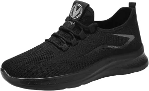 Men Sports Shoes Fashionable New Pattern Simple Mesh Breathable and Comfortable Flat Bottom Thick Sole Men Shoes Sneaker