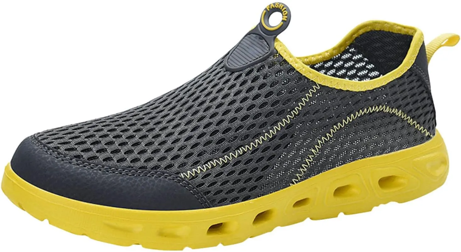 Men Sports Shoes Spring and Summer Fashionable New Pattern Mesh Breathable Comfortable Non Slip Soft Sole Sneaker