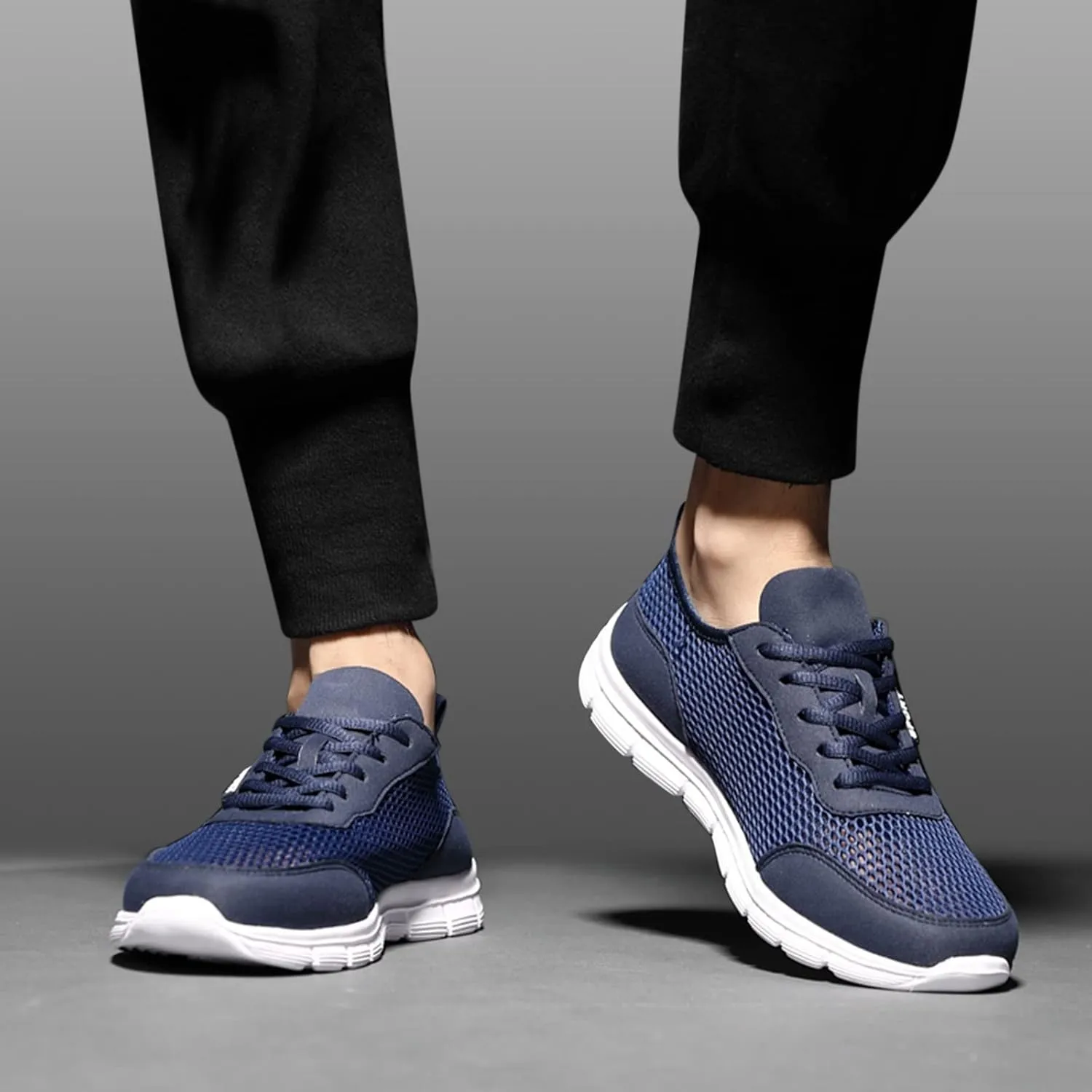 Men Summer Lightweight Breathable Casual Shoes Mesh Casual Running Shoes Sneaker Rack for Men