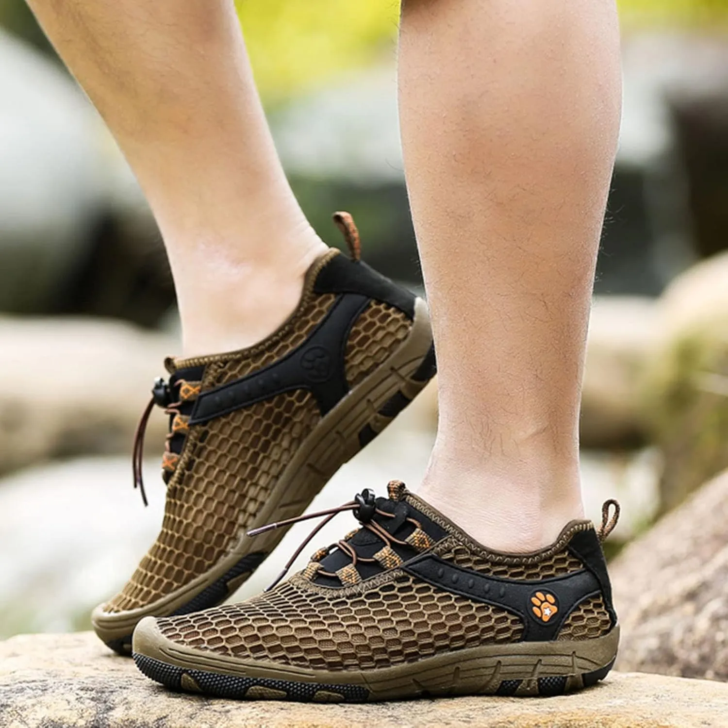 Men's Breathable Mesh Running Shoes Breathable and Light Outdoor Comfy Walking Shoe Business Formal Dress Shoes