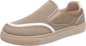 Mens Breathable Slip on Dress Shoes Breathable Casual Comfortable Walking Sneaker Soft Flat Soled Elderly Shoes
