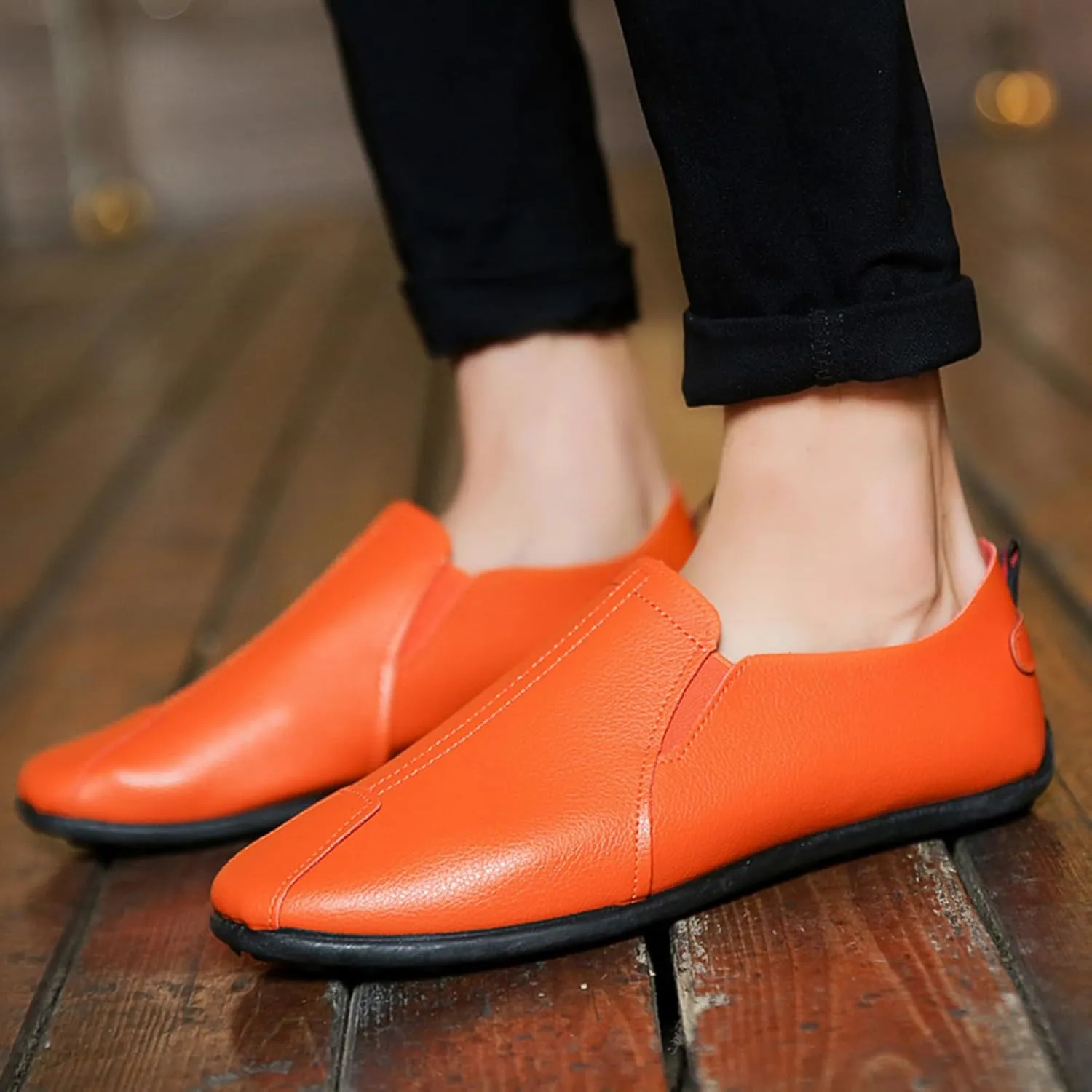 Mens Breathable Slip On Dress Shoes Breathable Elastic Fly Woven Mesh Sneaker Hook and Loop Orthopedic Sneakers