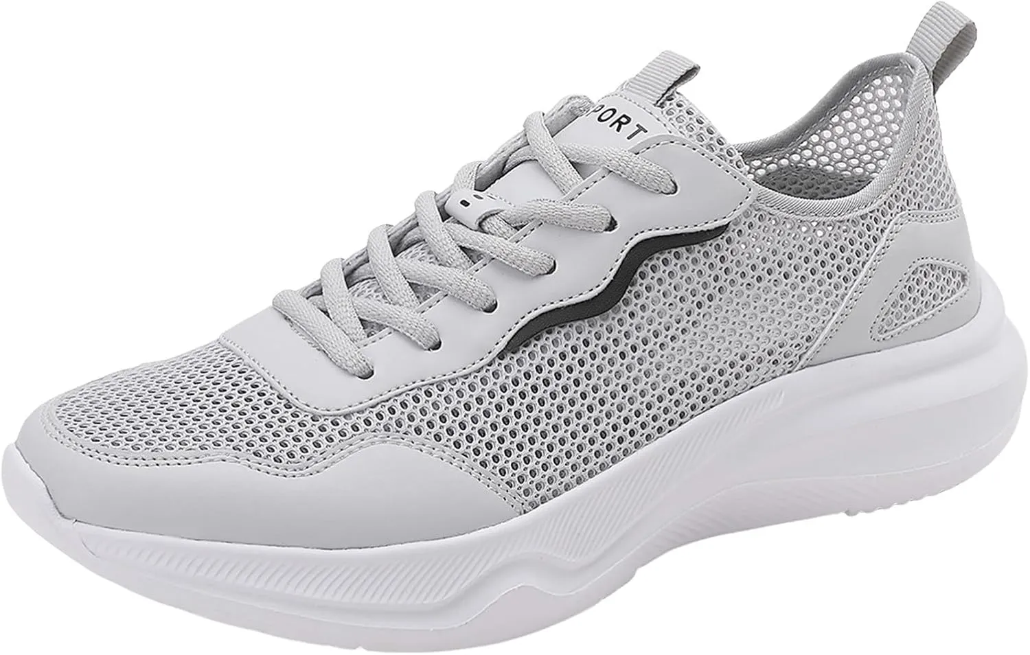Mens Breathable Slip On Dress Shoes Breathable Elastic Fly Woven Mesh Sneaker Lightweight Elderly Slip On Shoes