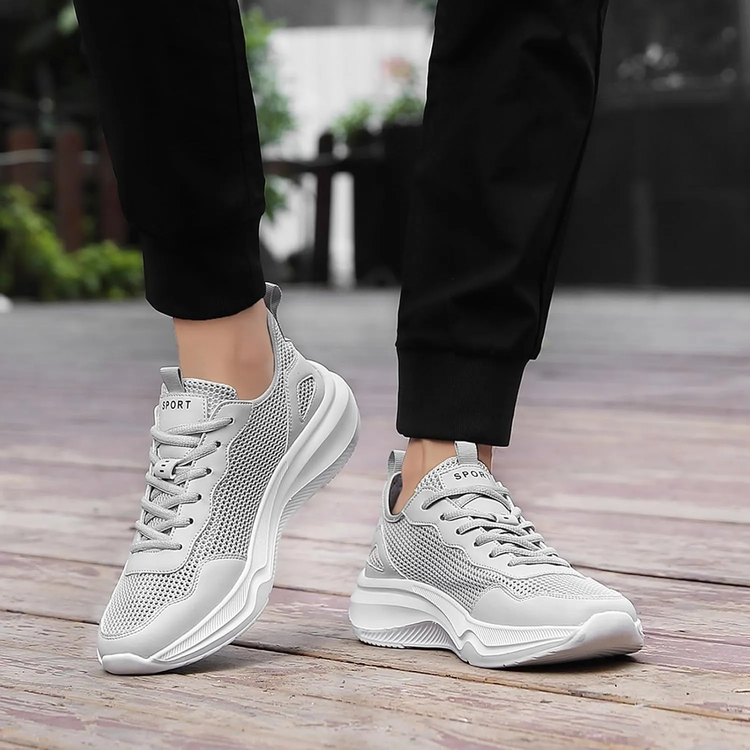 Mens Breathable Slip On Dress Shoes Breathable Elastic Fly Woven Mesh Sneaker Lightweight Elderly Slip On Shoes