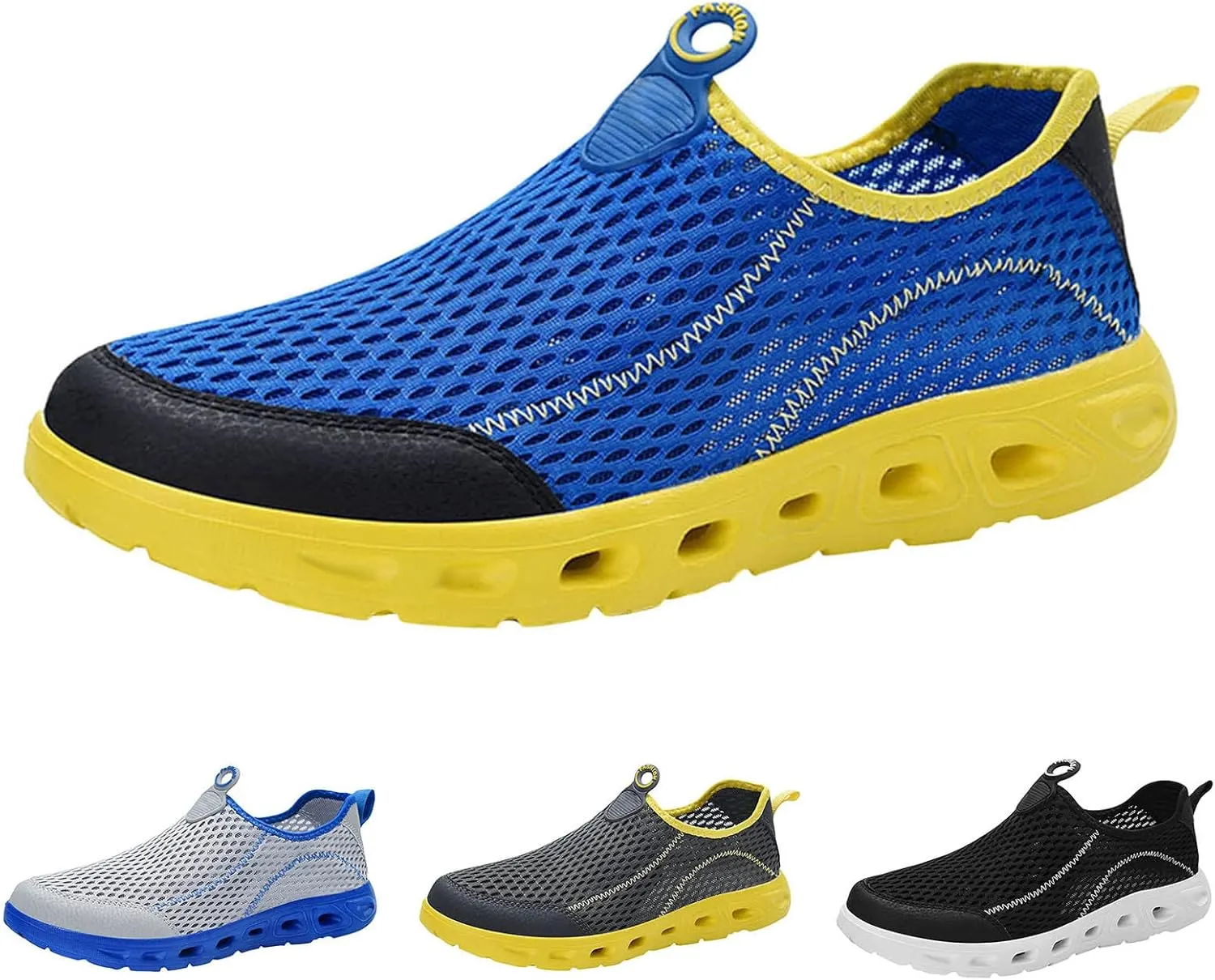 Mens Breathable Slip on Dress Shoes Casual Sneaker Mesh Breathable Walking Shoe Business Casual Versatile Shoes