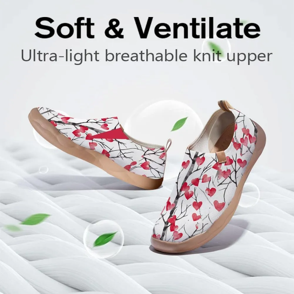 Men's Casual Knit Shoes Art Painted Slip Ons Loafers Lightweight Flats Travel Sneakers