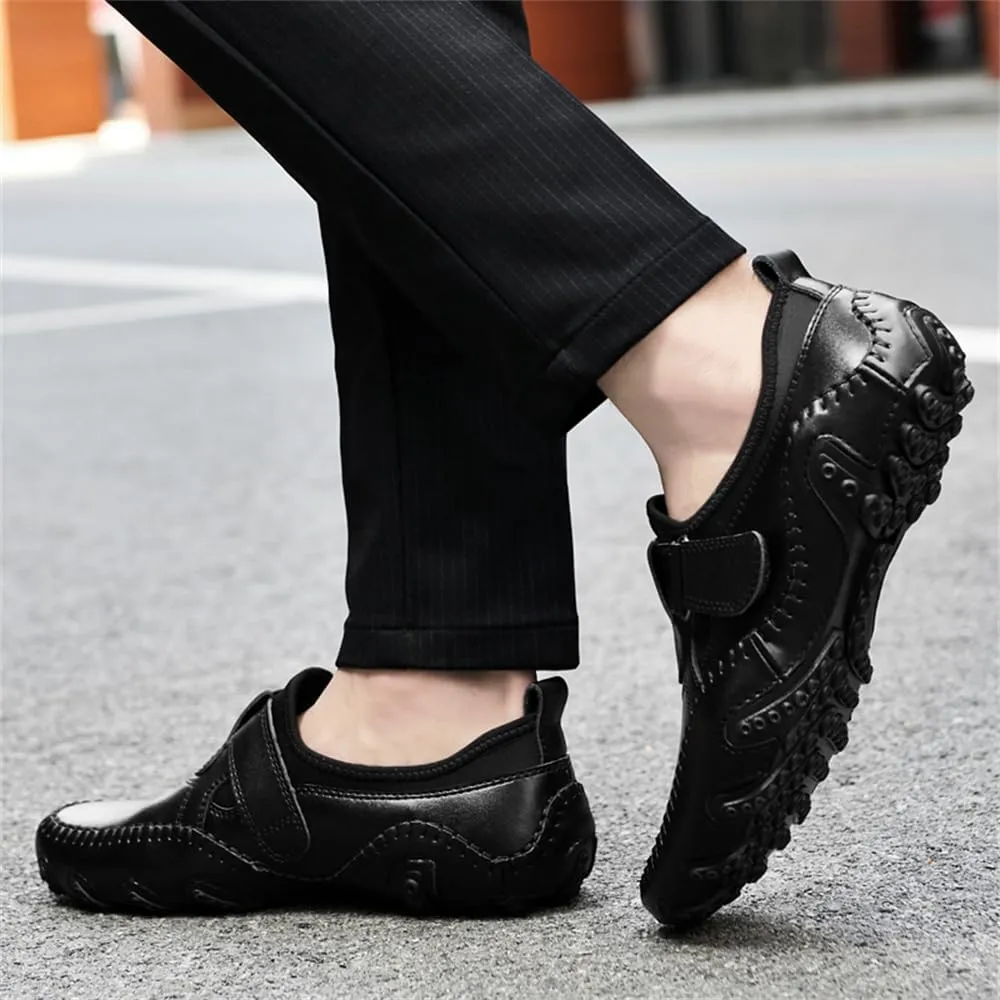 Men's Classic Leather Casual Shoes Office Casual Slip on Loafers Men's Soft and Comfortable Driving Walking Shoes