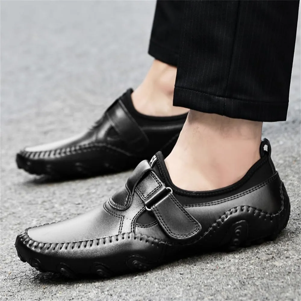 Men's Classic Leather Casual Shoes Office Casual Slip on Loafers Men's Soft and Comfortable Driving Walking Shoes