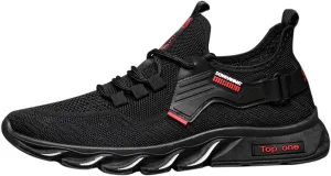 Men's Comfortable Stretch Workout Shoes Casual Sneaker Mesh Breathable Walking Shoe Wide Walking Shoes for Men