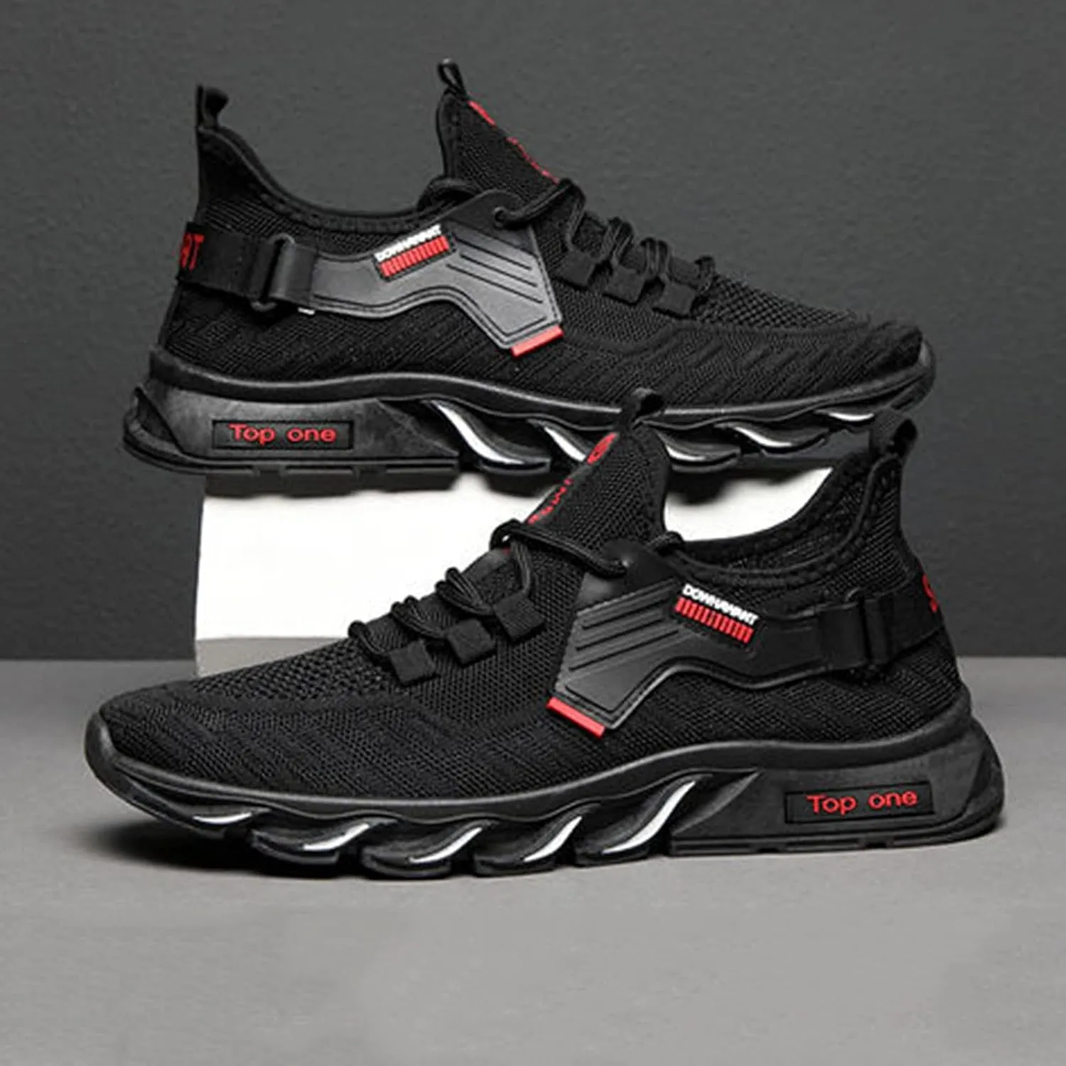 Men's Comfortable Stretch Workout Shoes Casual Sneaker Mesh Breathable Walking Shoe Wide Walking Shoes for Men