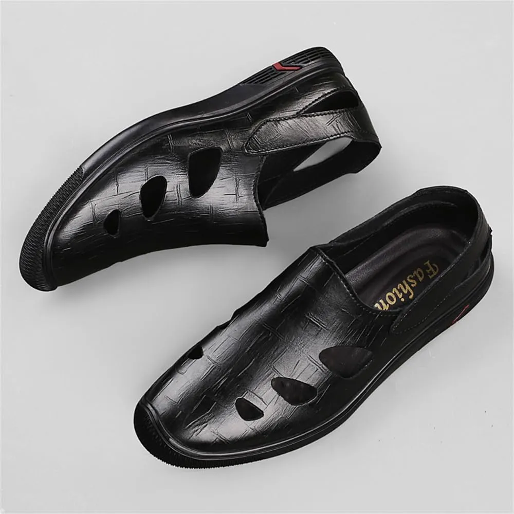 Men's Genuine Leather Loafers Shoes Fashion Slip-on Casual Soft Summer Driving Shoes