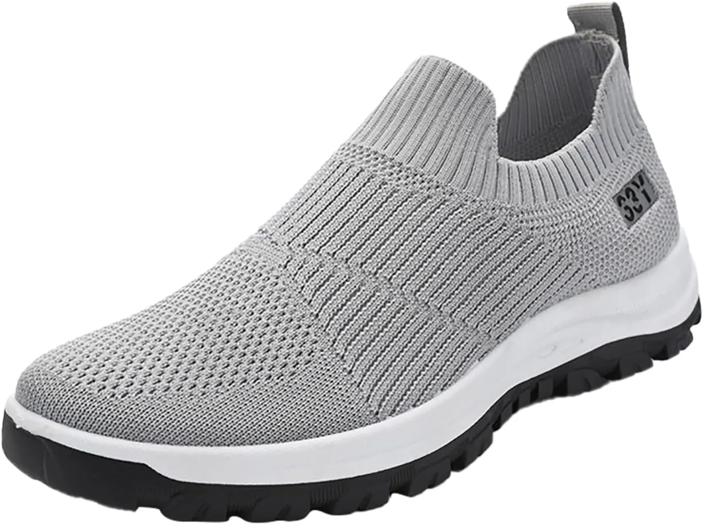 Men's Orthopedic Comfortable Slip-On Shoes Breathable Elastic Fly Woven Mesh Sneaker Lightweight Barefoot Shoes