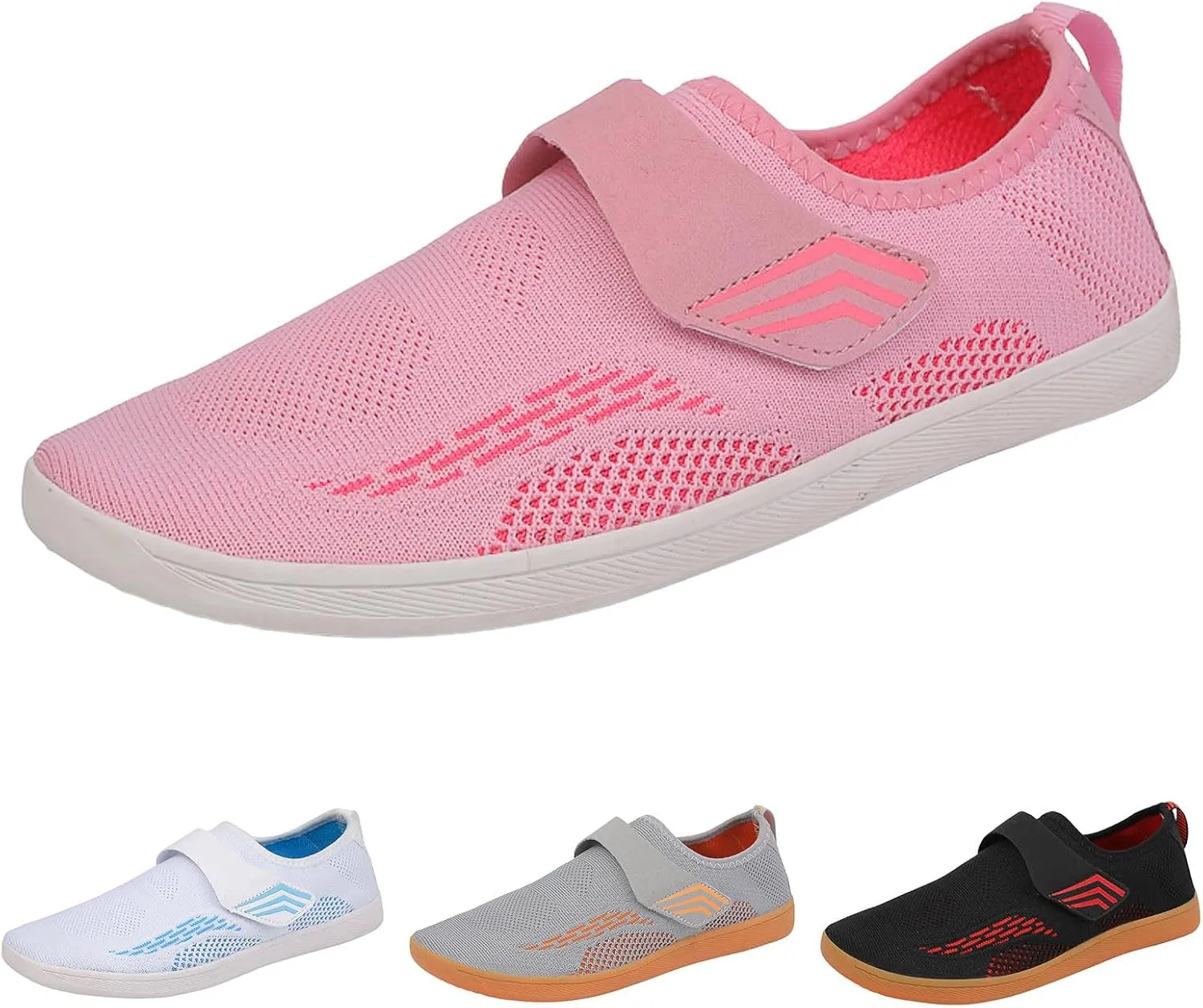 Men's Skate Flat Shoes with Adjustable Strap Men's Comfortable Breathable Mesh Shoes Lightweight Slip on Walking Footwear Summer Spring Daily Work and Workout Gym