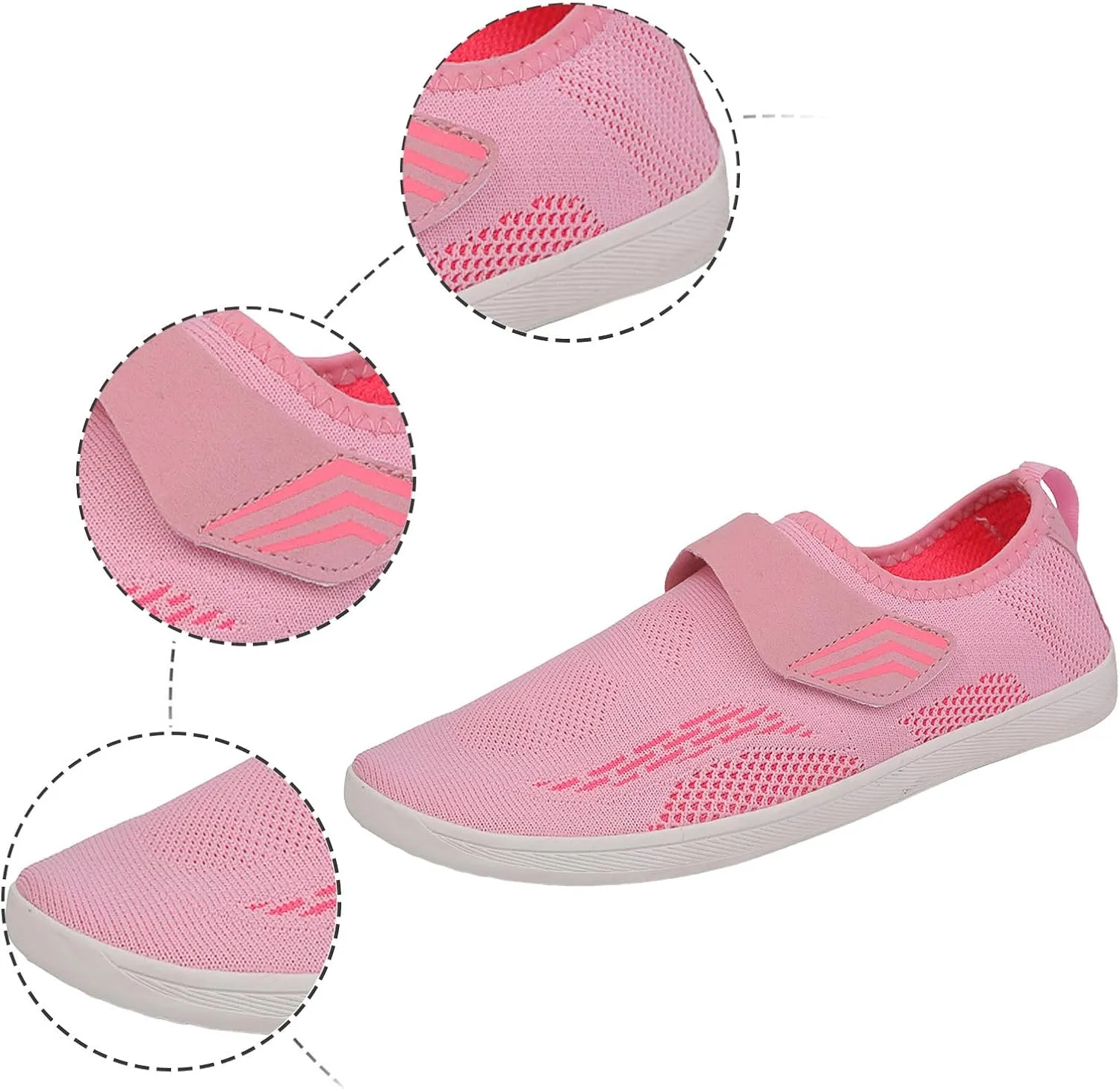 Men's Skate Flat Shoes with Adjustable Strap Men's Comfortable Breathable Mesh Shoes Lightweight Slip on Walking Footwear Summer Spring Daily Work and Workout Gym