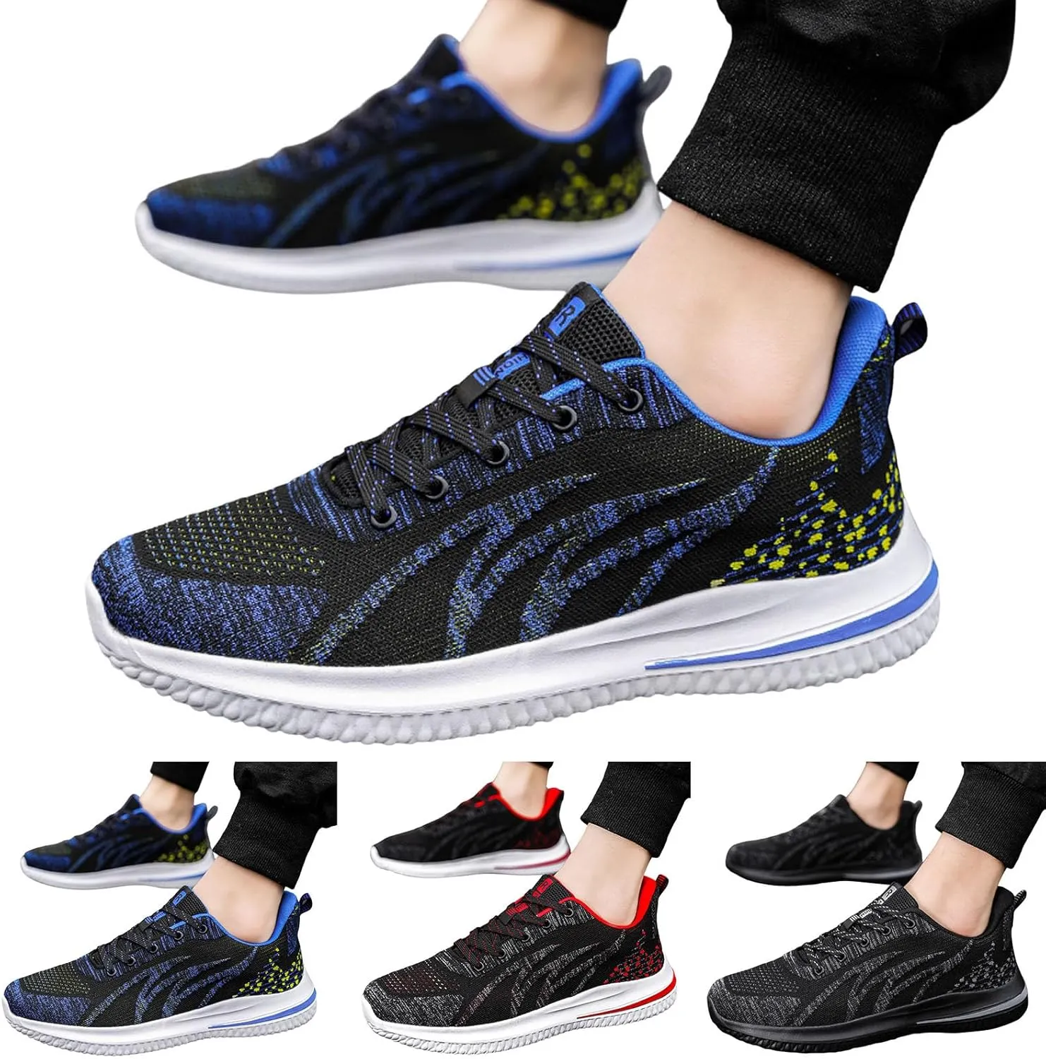 Mens Slip on Shoes Men's Sneakers Sneaker for Men Shoe for Men Lightweight Breathable Sneaker