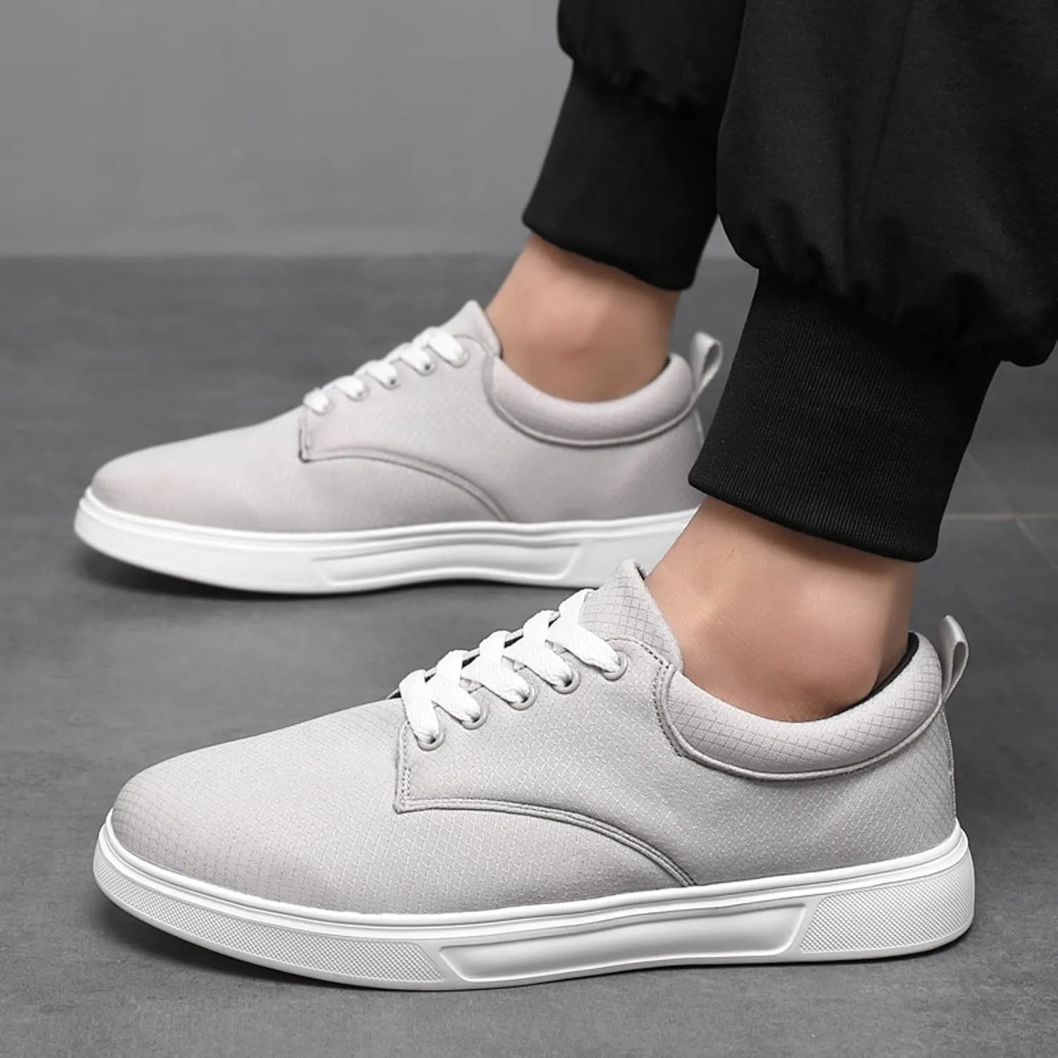 Men's Slip on Walking Shoes Casual Dressy Memory Foam Breathable Fashion Sneakers Non Slip Travel Jogging Athletic Running Shoes