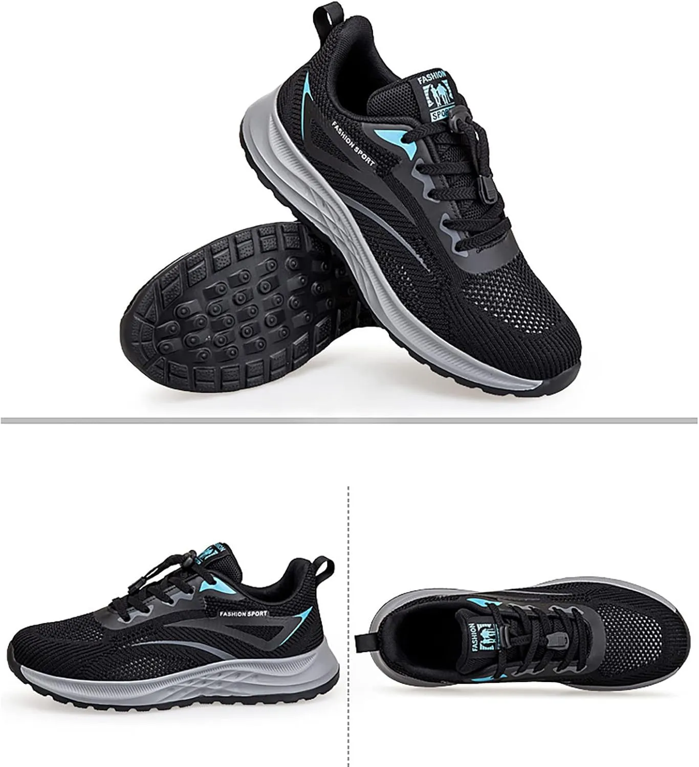 Men's Slip on Walking Shoes Comfortable Memory Foam Hiking Shoes Breathable Fashion Sneakers Non Slip Travel Jogging Training Gym Shoes Wide Width