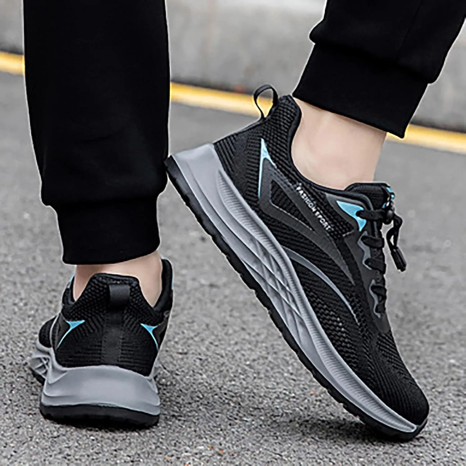 Men's Slip on Walking Shoes Comfortable Memory Foam Hiking Shoes Breathable Fashion Sneakers Non Slip Travel Jogging Training Gym Shoes Wide Width