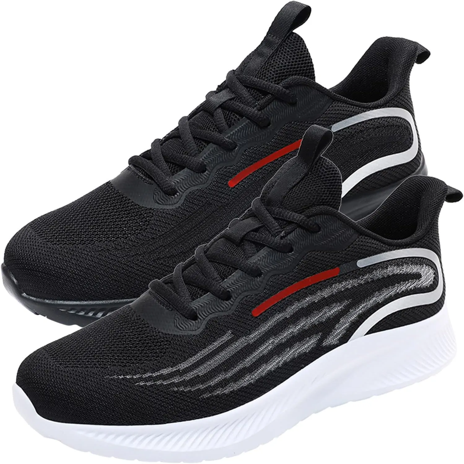 Men's Slip on Walking Shoes Comfortable Memory Foam Ultra Lightweight Breathable Fashion Sneakers Non Slip Travel Jogging Training Gym Shoes Wide Width