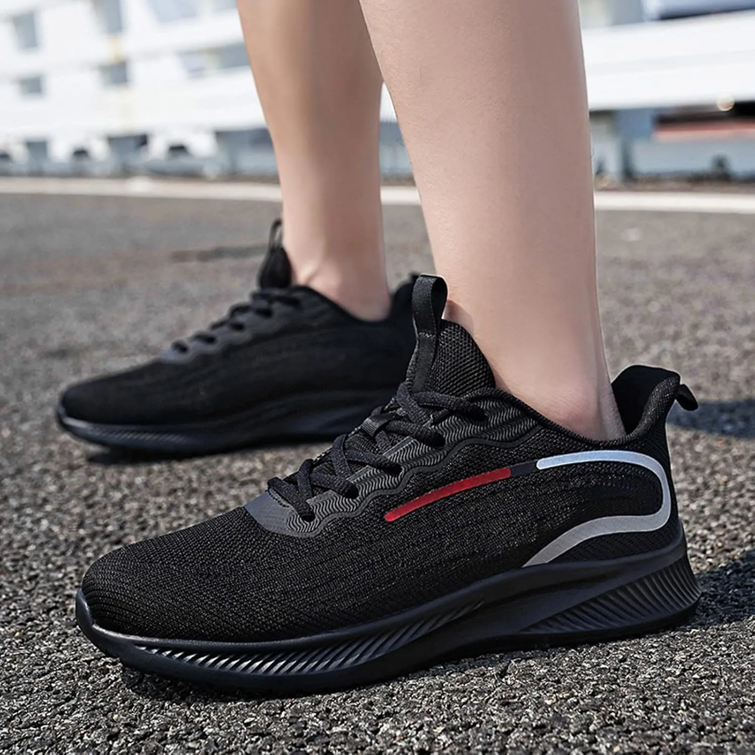 Men's Slip on Walking Shoes Comfortable Memory Foam Ultra Lightweight Breathable Fashion Sneakers Non Slip Travel Jogging Training Gym Shoes Wide Width
