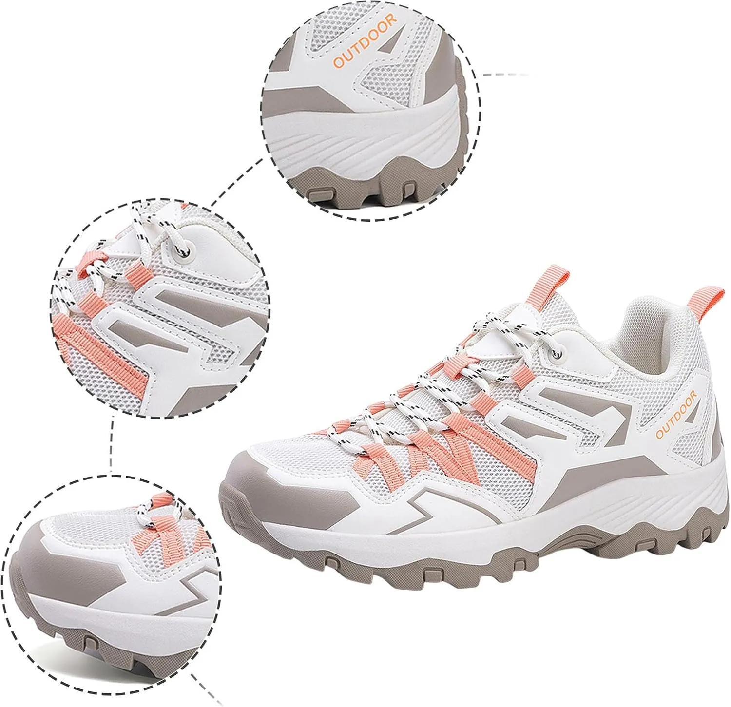Men's Slip on Walking Shoes Comfy Knitted Hiking Shoes Memory Foam Breathable Fashion Sneakers Non Slip Indoor Outdoor Training Gym Shoes Wide Width