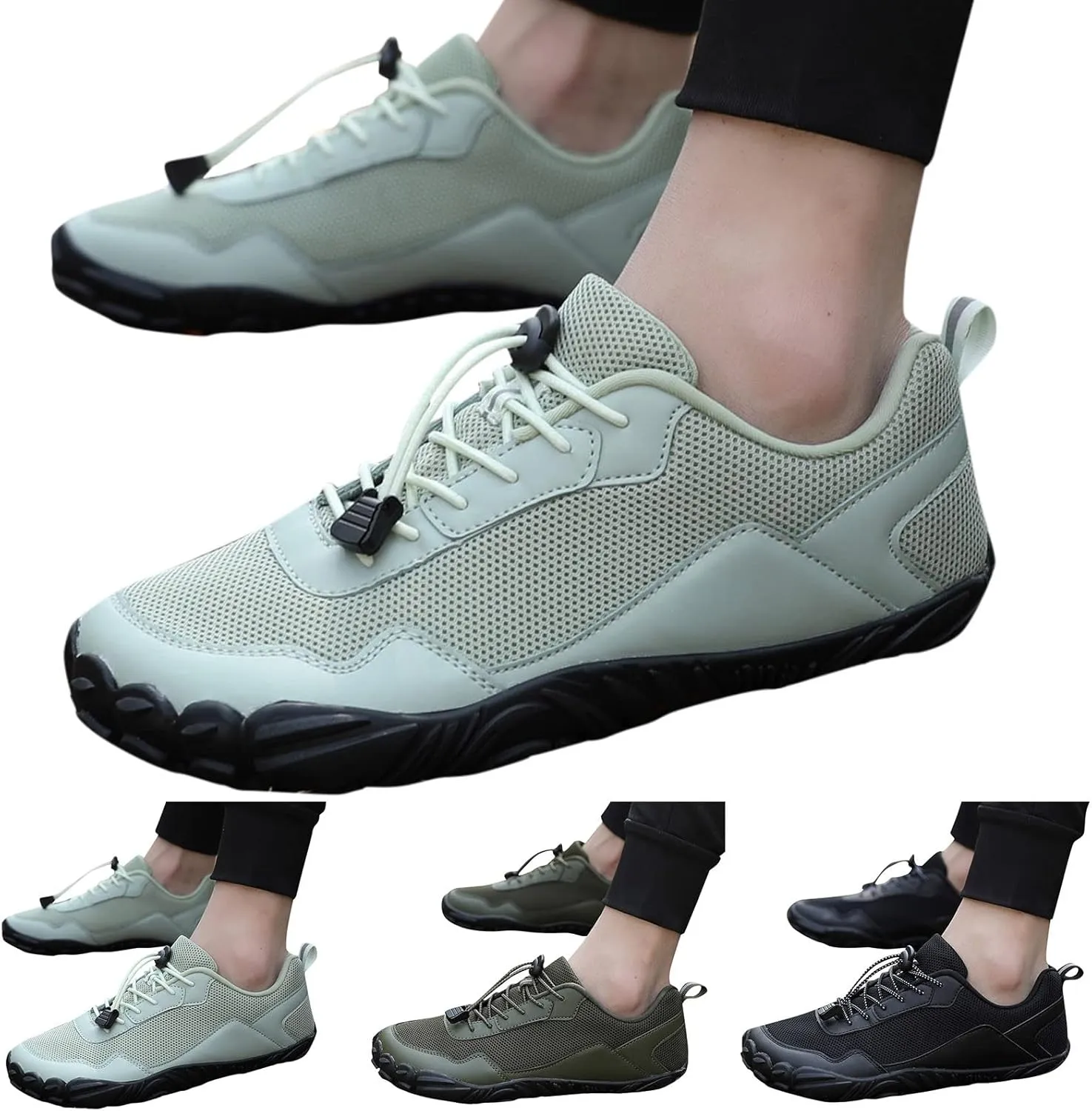 Men's Slip on Walking Shoes Comfy Knitted Memory Foam Breathable Lightweight Fashion Sneakers Non Slip Arch Support Vacation Training Gym Shoes Wide Width