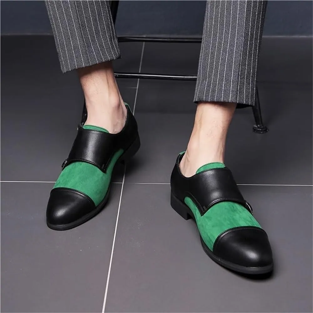 Mens Slip-Ons Loafers Office Breathable Shiny Patent Leather Dress Shoes