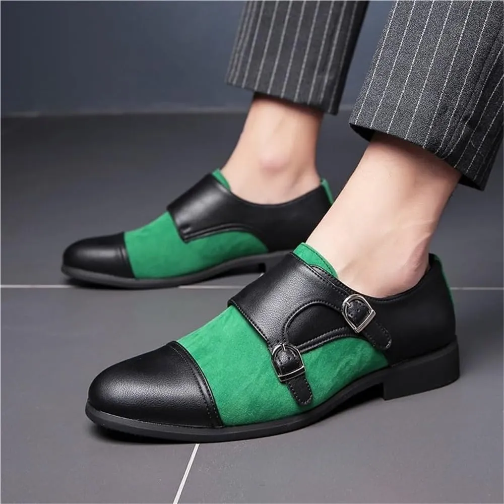 Mens Slip-Ons Loafers Office Breathable Shiny Patent Leather Dress Shoes