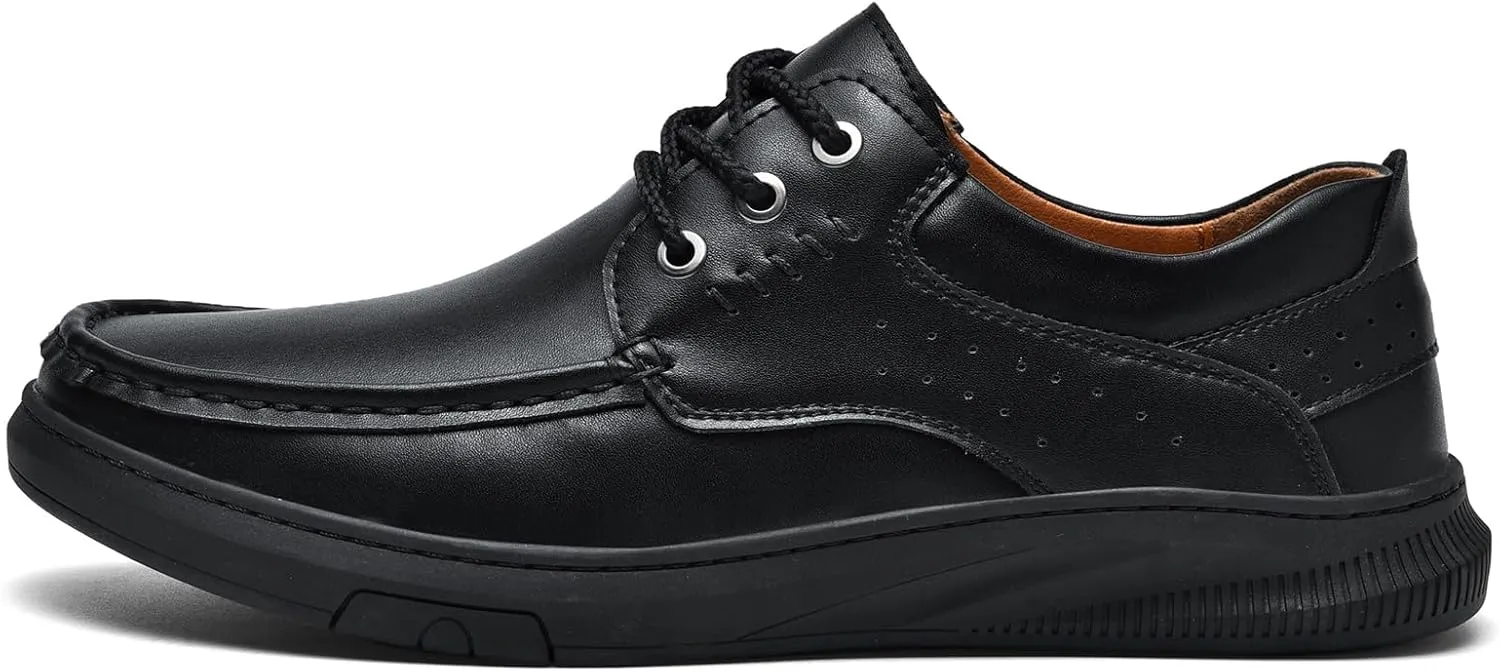 Mens Soft Walking Driving Shoes Genuine Leather Lightweight Breathable Casual Slip on Loafers