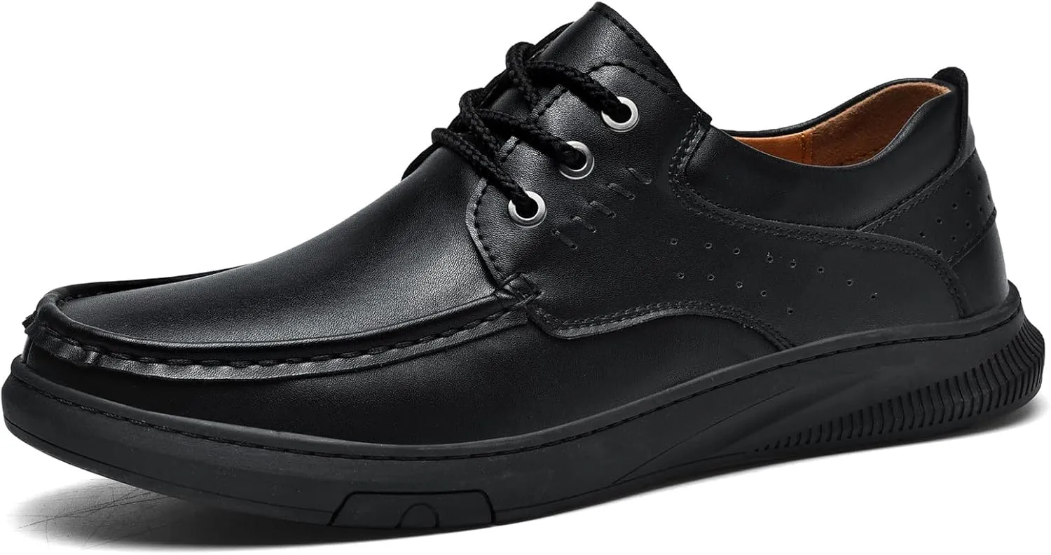 Mens Soft Walking Driving Shoes Genuine Leather Lightweight Breathable Casual Slip on Loafers