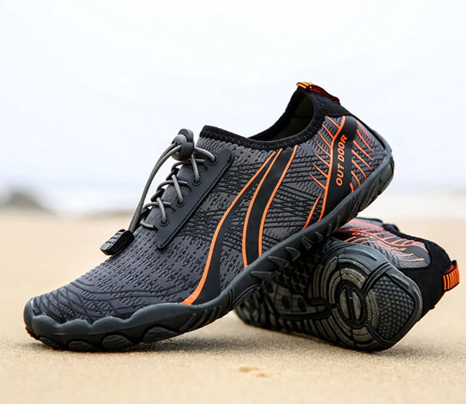 Mens Womens Water Shoes Barefoot Quick Dry Aqua Beach Swim Pool Shoes Lightweight Outdoor Sports Hiking Surf Yoga Exercise Footwear