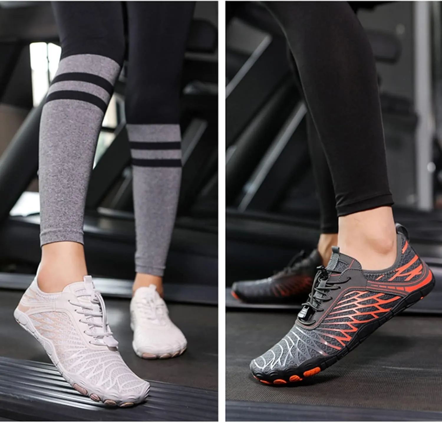 Mmoneyake Hike Barefoot Shoes Women Men Wide Toe Box Healthy & Non-Slip Barefoot Shoes Outdoor Hiking Shoe Grounded Footwear Unisex