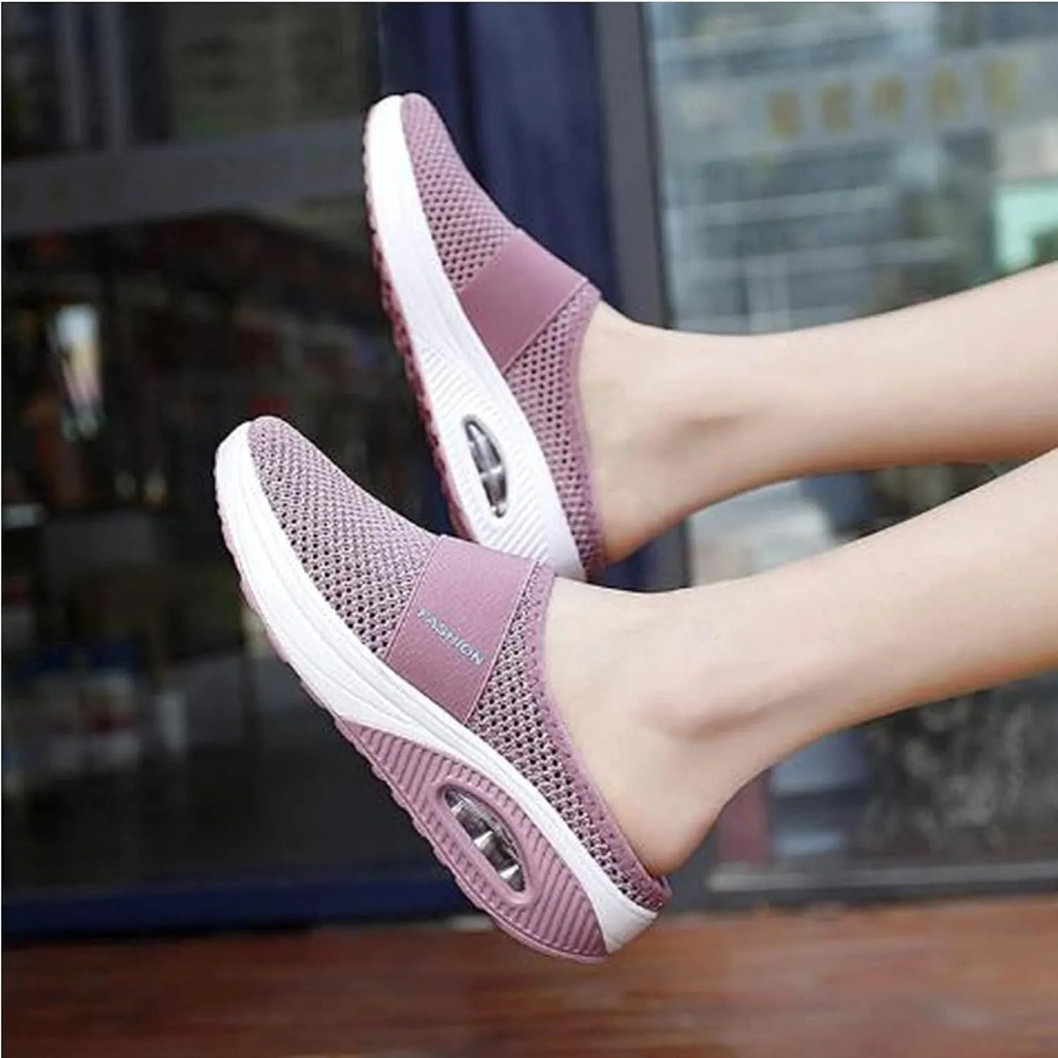 Mules for Women Men Slip On Orthopedic Walking Shoes, Lightweight Breathable Diabetic Mules, Comfortable Casual Athletic Shoes with Arch-Support, Outdoor Walking Non-Slip Shoes