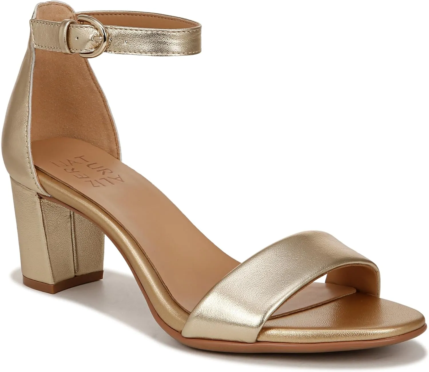 Naturalizer Women's Vera Ankle Strap Block Heel Dress Sandal