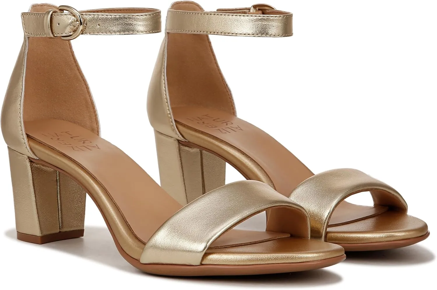 Naturalizer Women's Vera Ankle Strap Block Heel Dress Sandal