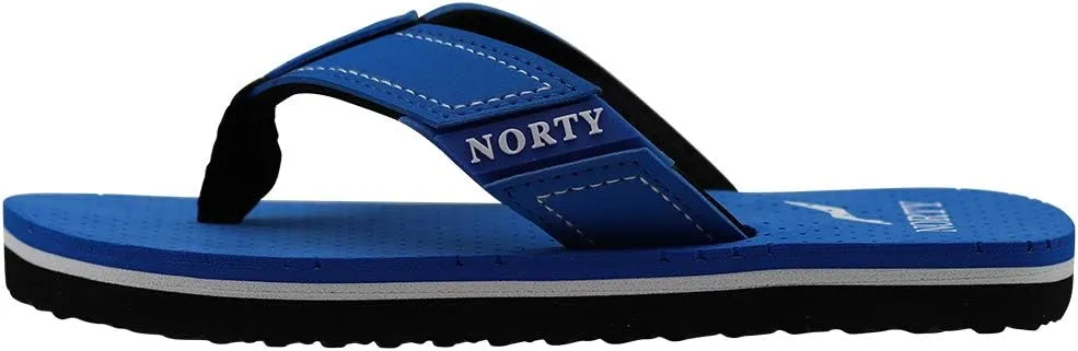 NORTY Boy's Girl's Flip Flop for the Beach, Pool, Everyday - Runs One Size Small
