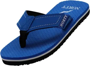 NORTY Boy's Girl's Flip Flop for the Beach, Pool, Everyday - Runs One Size Small