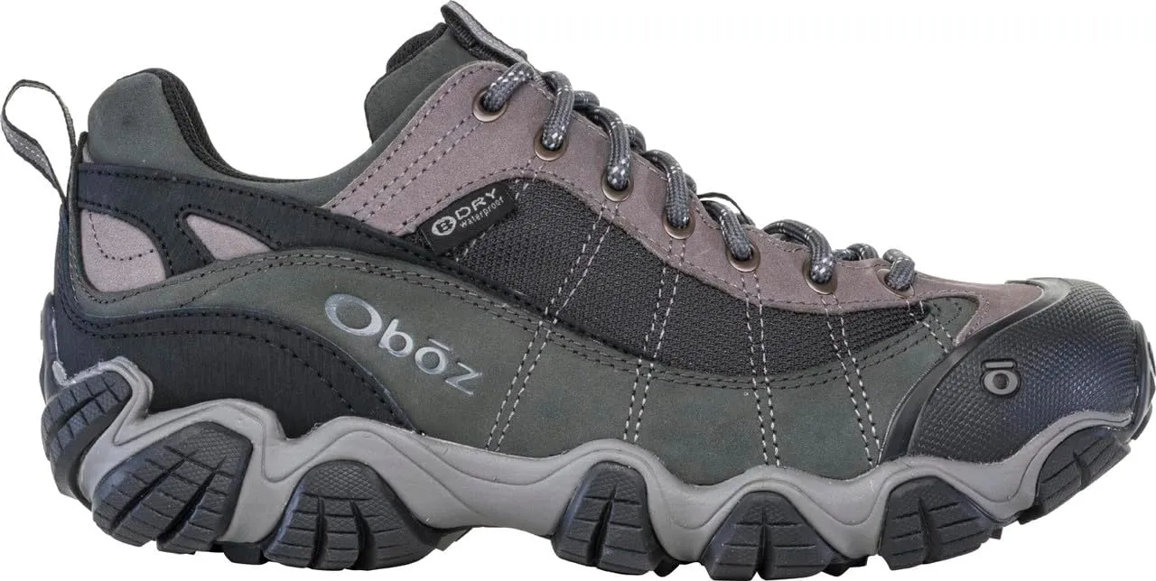 Oboz Men's Firebrand II Low B-Dry, Gray, 8 Wide