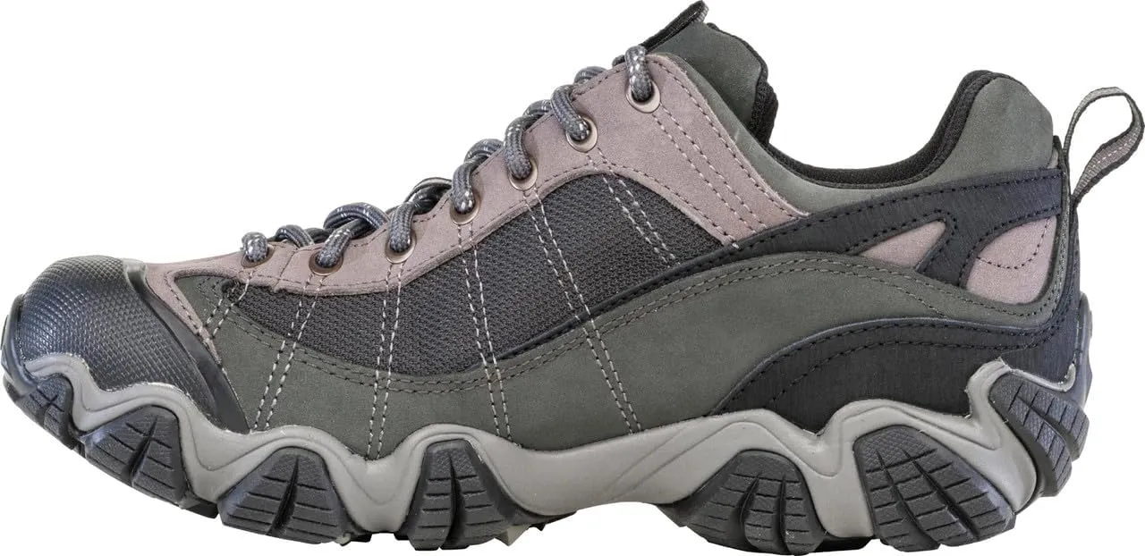 Oboz Men's Firebrand II Low B-Dry, Gray, 8 Wide