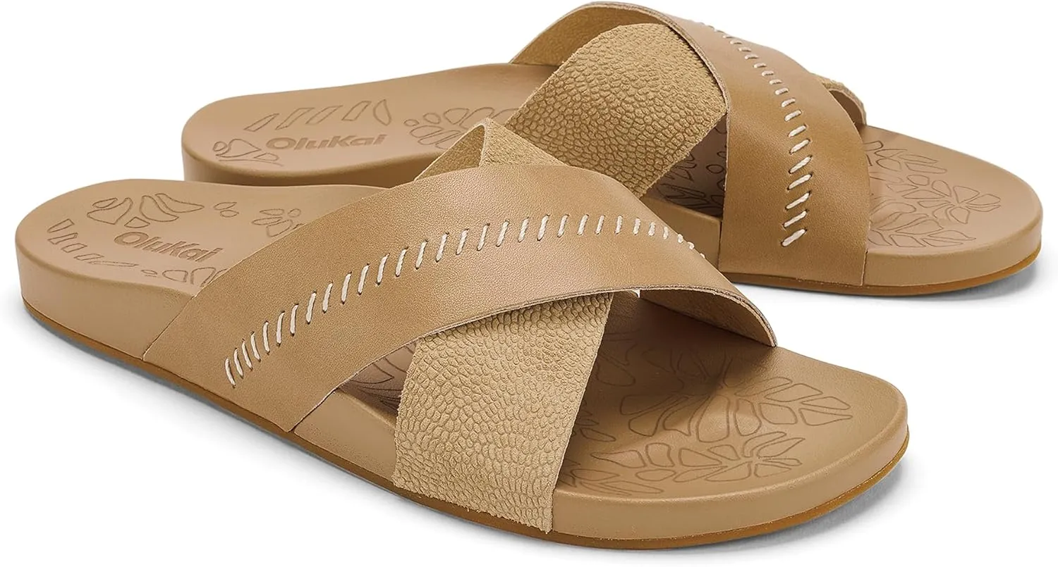 OLUKAI Kipe‘a 'Olu Women's Slide Sandal, Everyday Stylish Shoe, All-Day Wear & Comfortable Fit