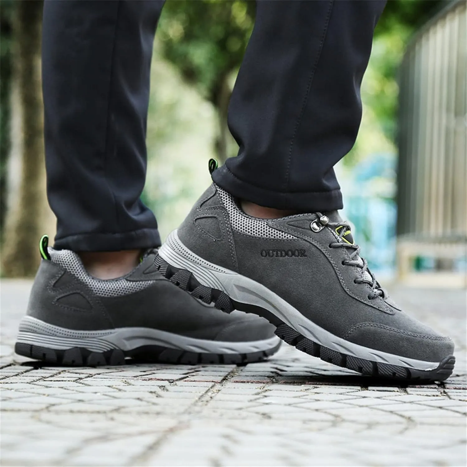 Orthopedic Hiking Shoes Men Waterproof Work Shoes Breathable Outdoor Walking Shoes Casual Non Slip Shoes