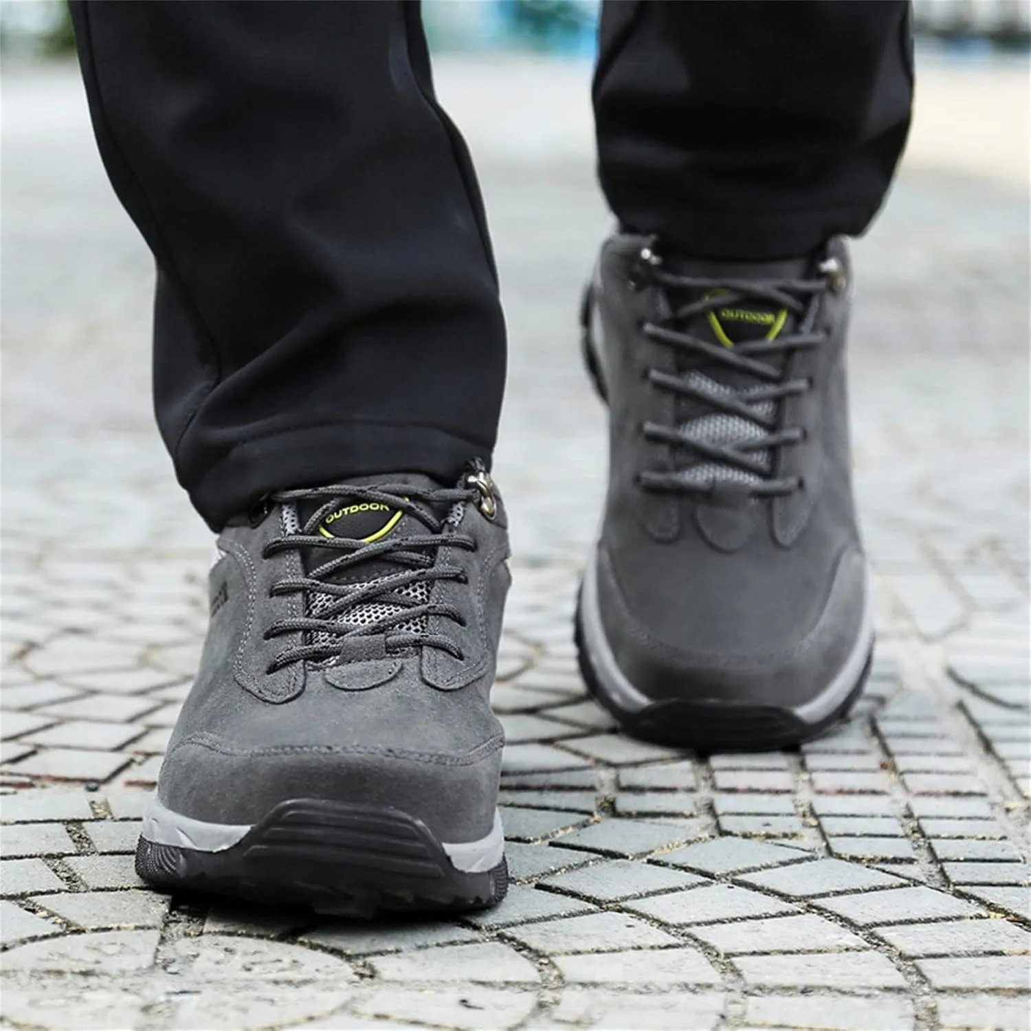 Orthopedic Hiking Shoes Men Waterproof Work Shoes Breathable Outdoor Walking Shoes Casual Non Slip Shoes