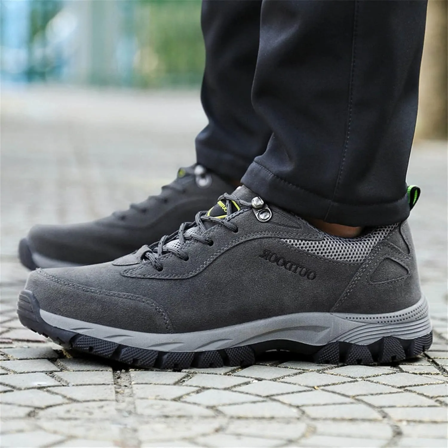 Orthopedic Hiking Shoes Men Waterproof Work Shoes Breathable Outdoor Walking Shoes Casual Non Slip Shoes