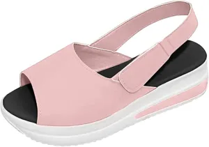 Orthopedic Sandals For Women Dressy Platform Wedges Sandals Ankle Strap Summer Dress Shoes Casual Beach Walking Shoe